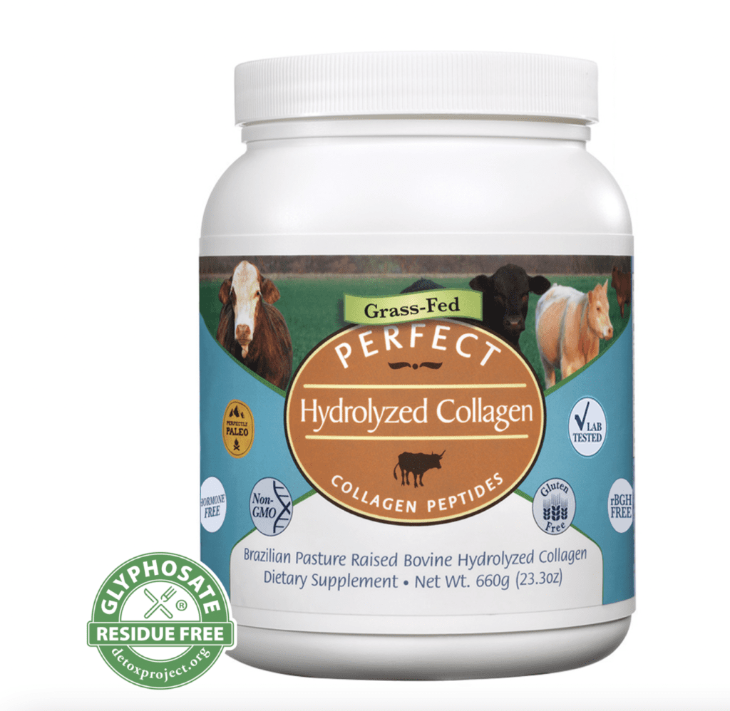 100% grass-fed hydrolyzed collagen perfects supplements